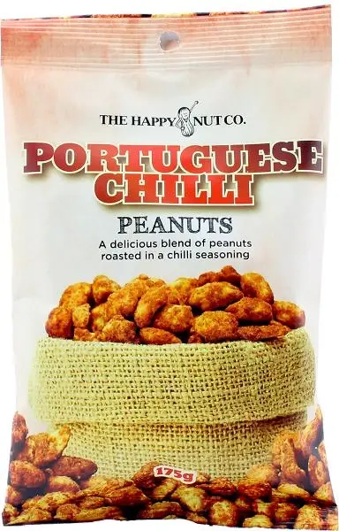 Happy Nut Co. Portuguese Chilli Peanuts 175g
