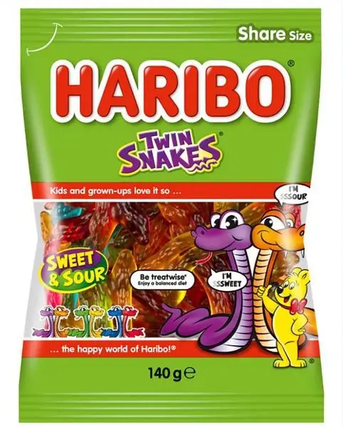 Haribo Twin Snakes 140g