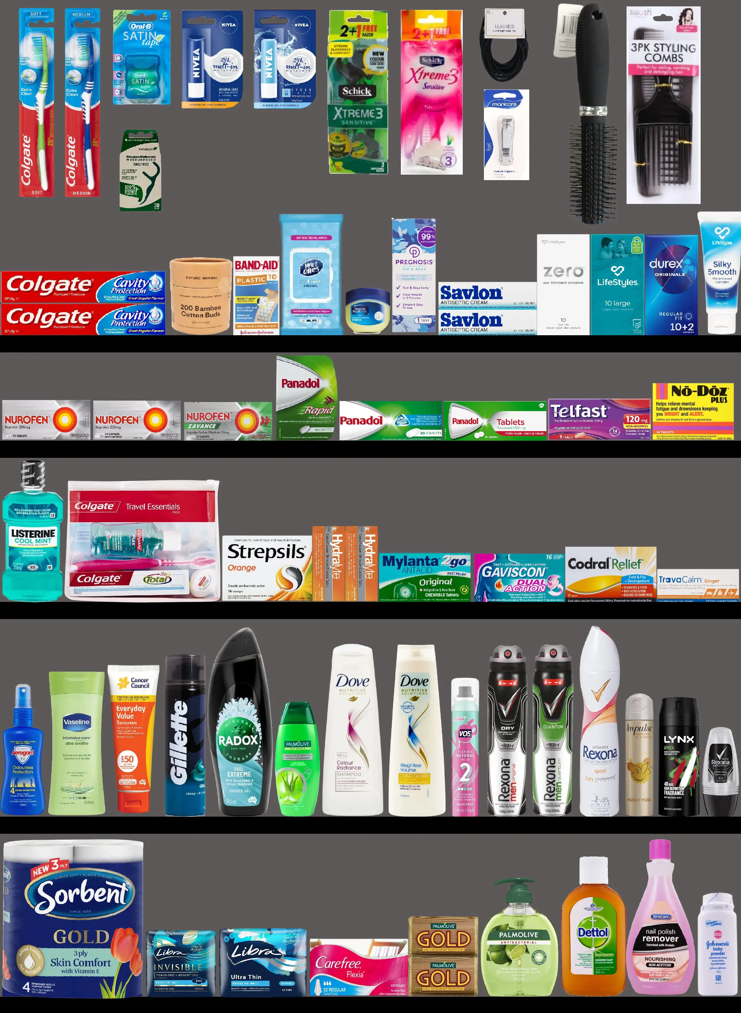 Health & Beauty – 1 Bay Planogram(90x120cm)