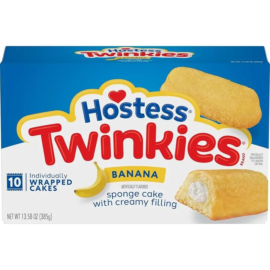 Hostess Banana Twinkies – 10 Pack – 385g