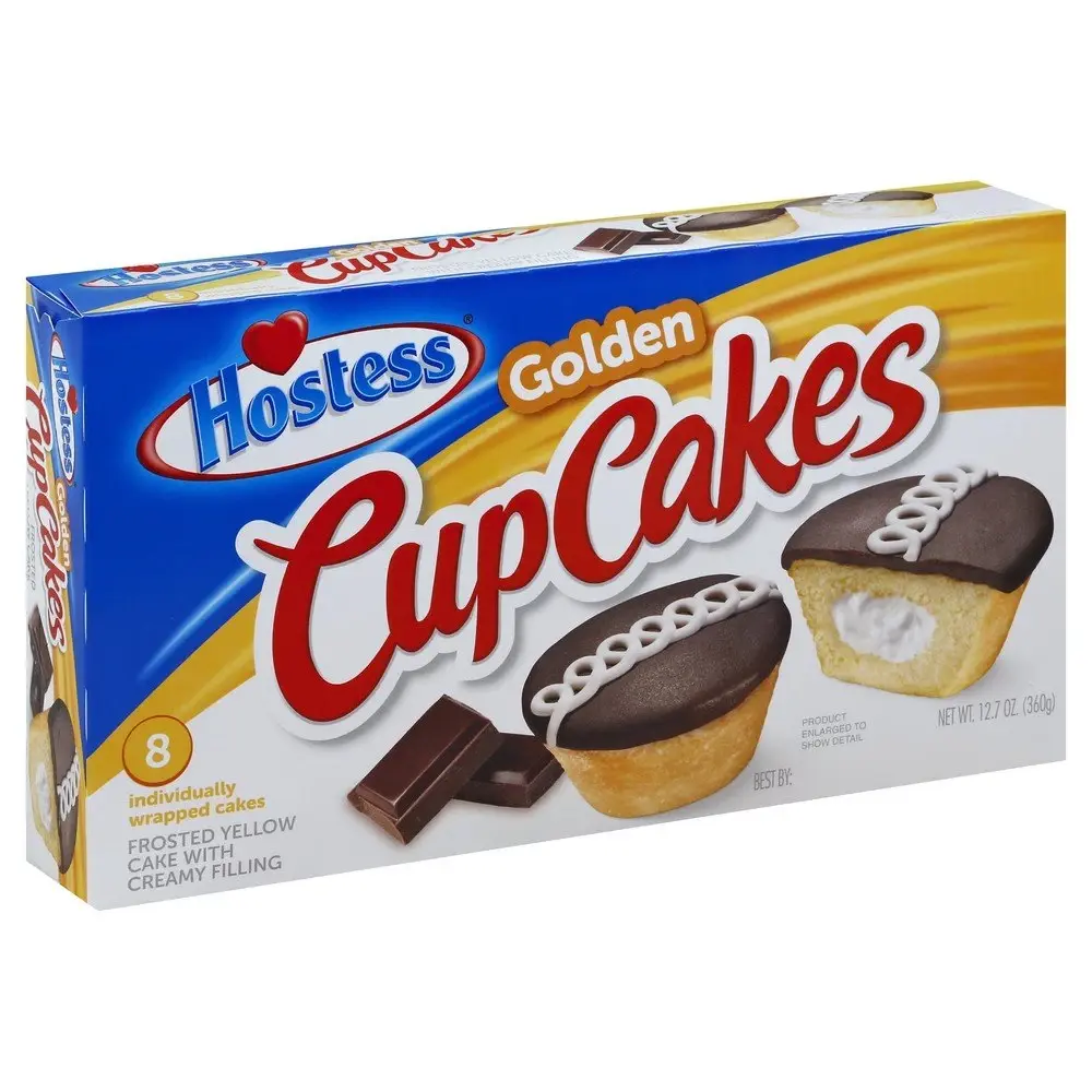 Hostess Golden Cupcakes – 8 Pack – 360g