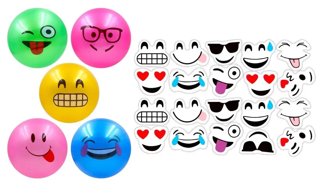 Inflatable PVC Ball – Emoji Series