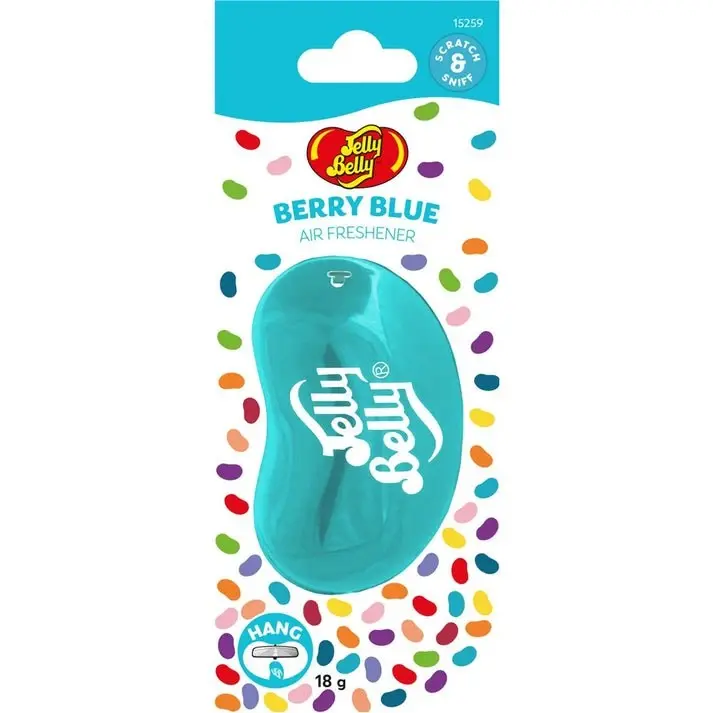 Jelly Belly 3D Hanging Air Freshener – Berry Blue