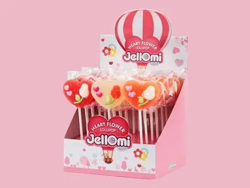 Jelly Lollipop heart flower 1.32oz(37g)