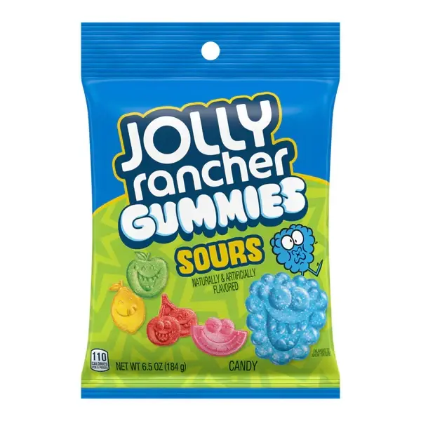 Jolly Rancher Sour Gummies Hang Bag 6.5oz(184g)
