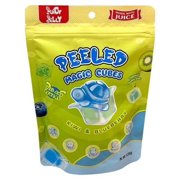 Juicy Jelly Magic Cubes Kiwi & Blueberry 120g