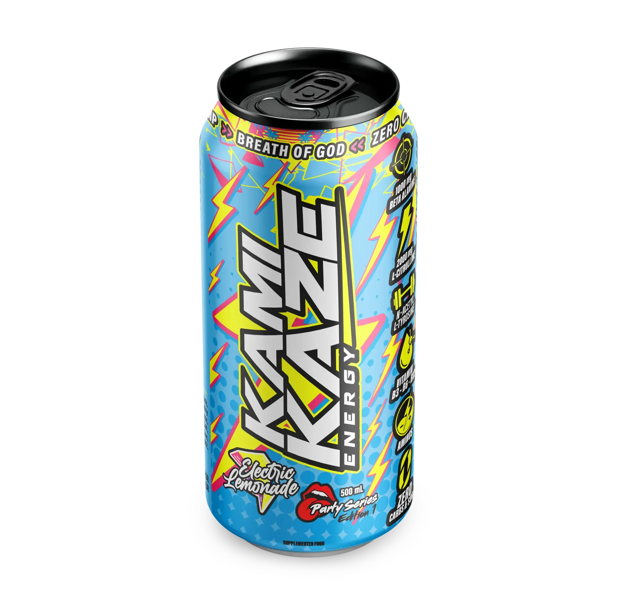 Kamikaze Energy RTD 500ml Electric Lemonade
