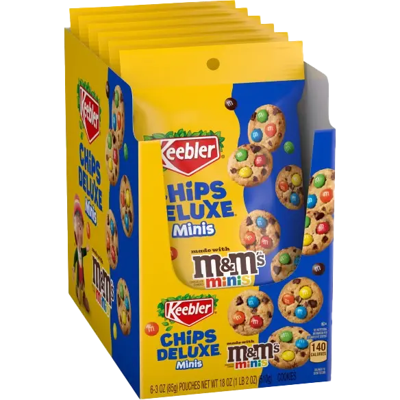 Keebler Bite Size Chips Deluxe W/M & M’S Minis 85g