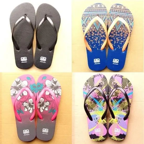 Ladies Beach Thongs 4 Style Mixed Size WM01