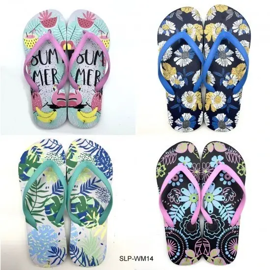 Ladies Beach Thongs 4 Style Mixed Size WM14