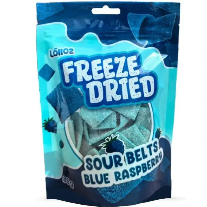 Lolloz Freeze Dried Sour Belts Blue Raspberry 85g