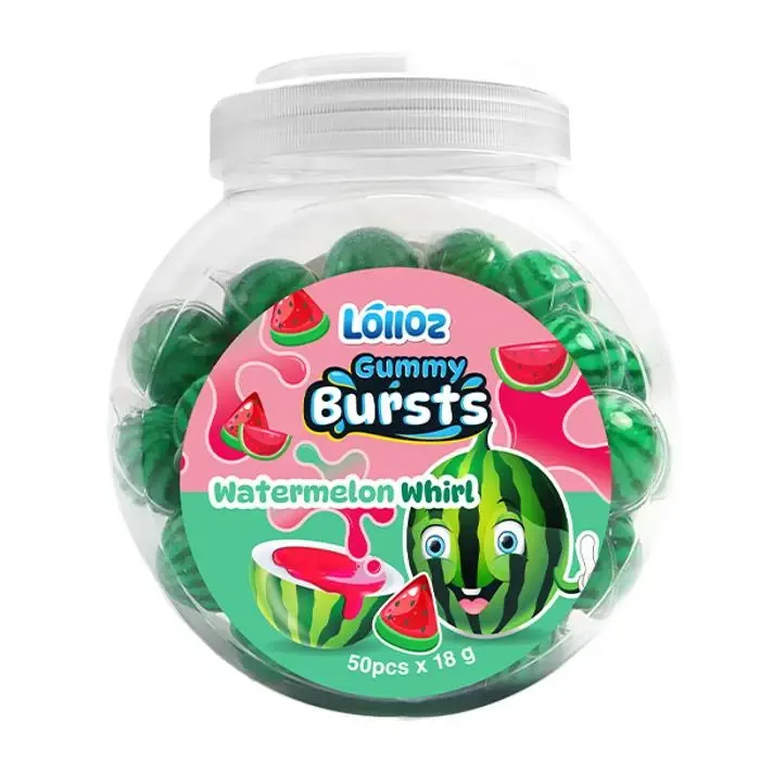 Lolloz Gummy Bursts Watermelon Whirl 50’s 900g