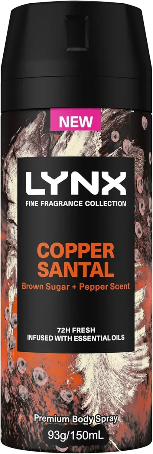 Lynx Copper Santal Deodorant – Body Spray – 93g/150ml