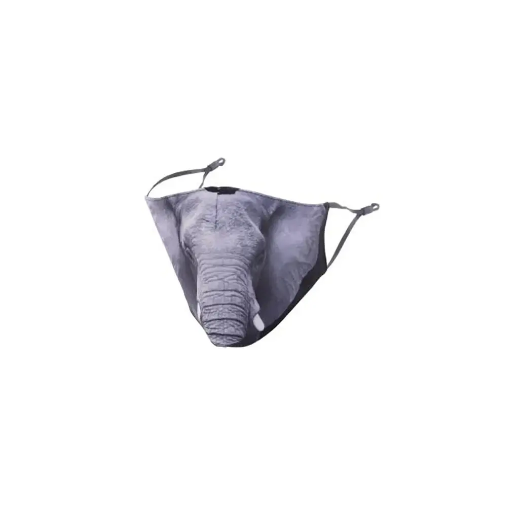 MaskiT Reusable 3 Layer Masks – Safari Animals Elephant