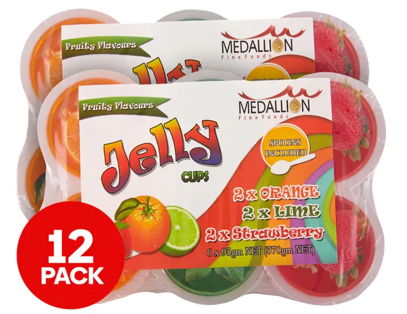 Medallion Jelly Cups Mixed Pack (6 x 95g)
