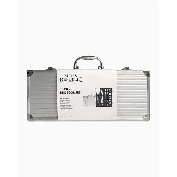 Men’s Republic 16 Piece BBQ Set in Aluminium Case