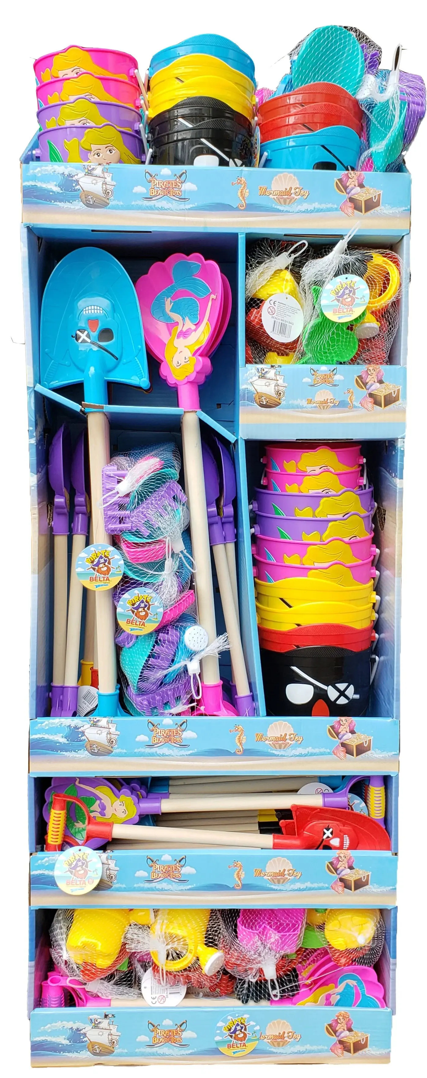 Mermaid & Pirate Beach Display Stand 98 Piece