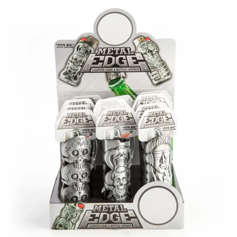Metal Edge Lighter Case & Bottle Opener