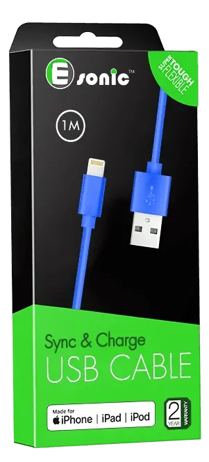 MFI Lightning To USB Cable – Blue