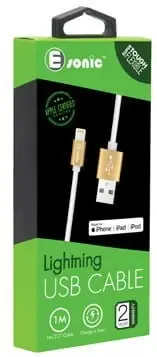MFI Lightning To USB Cable – Golden