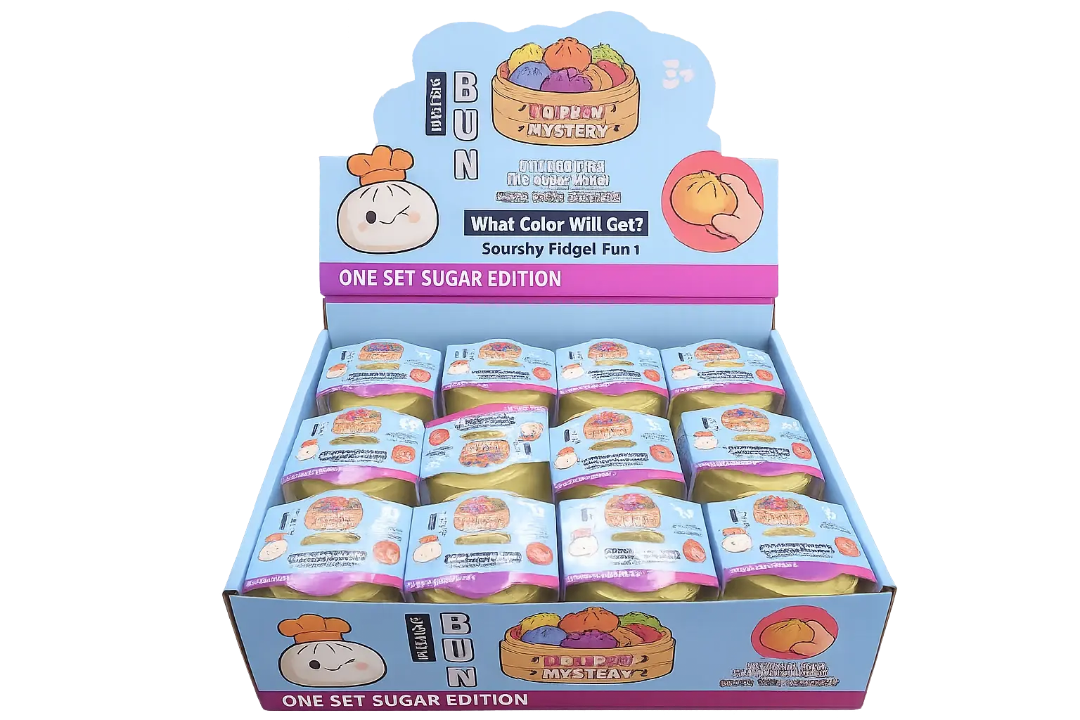 Mini Squishy Glitter Steam Bunz Mystery Dumplings