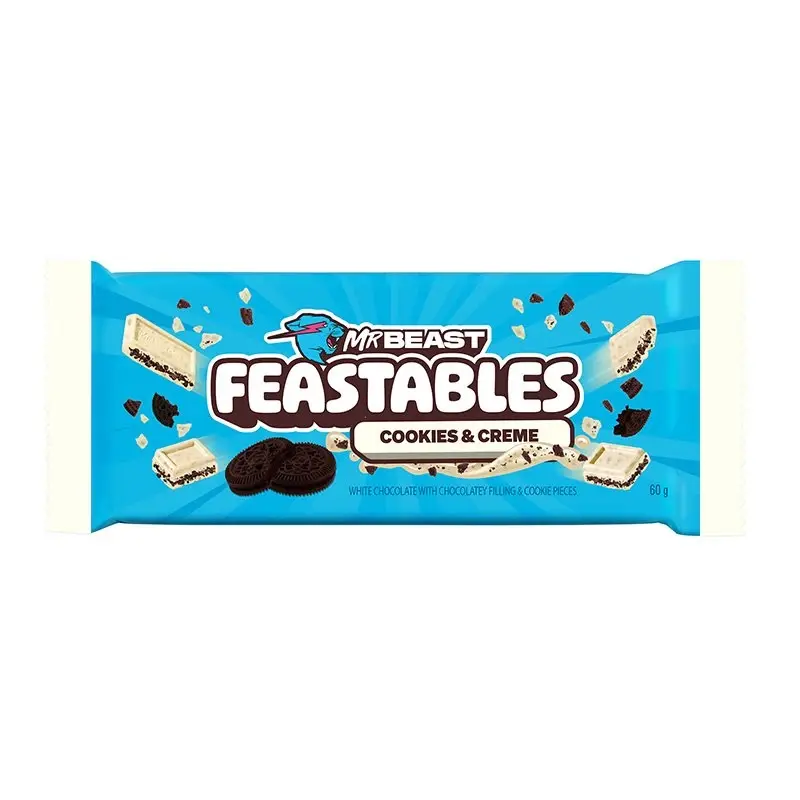 Mr Beast Feastables Chocolate Cookies & Crème 60g