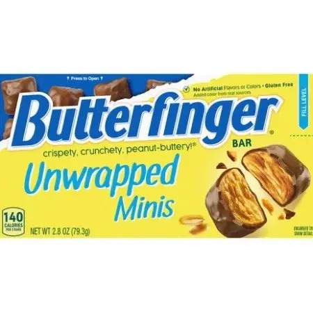 Nestle Butterfinger Unwrapped Minis Theatre Box 79g