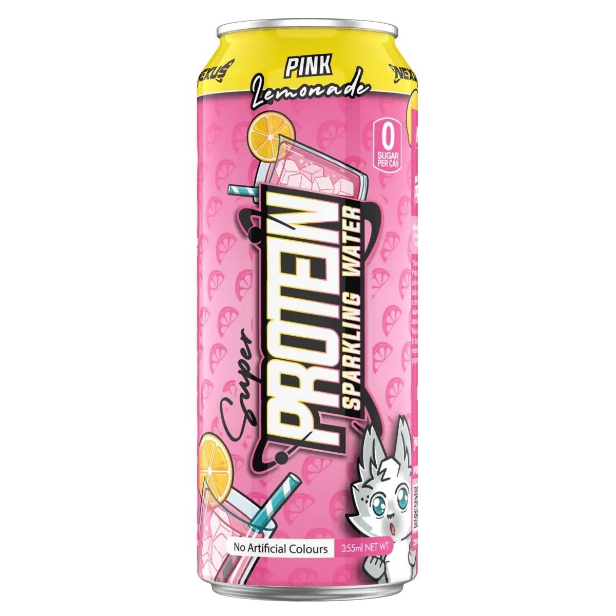 Nexus Sparkling Protein Water Pink Lemonade 355ml