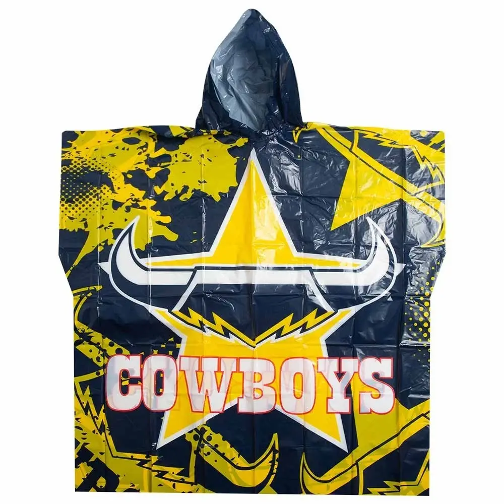 NRL North Queensland Cowboys Full Print Poncho