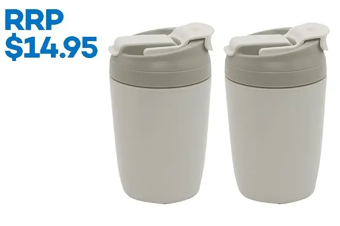 Olive 350ml Reusable Cup – Grey