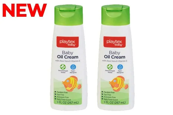 Playtex Baby Oil Cream 267ml with Aloe Vera & Vitamin E