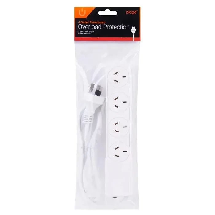 Plugd 4 Outlet Powerboard