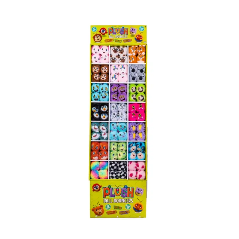 Plush Bouncing Ball Floor Display Stand (144PC)