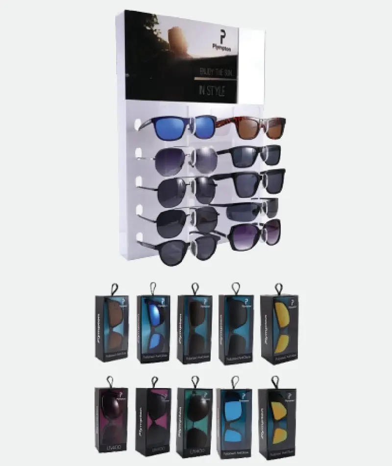 Plympton Sunglasses Gondola Package – 70 Piece