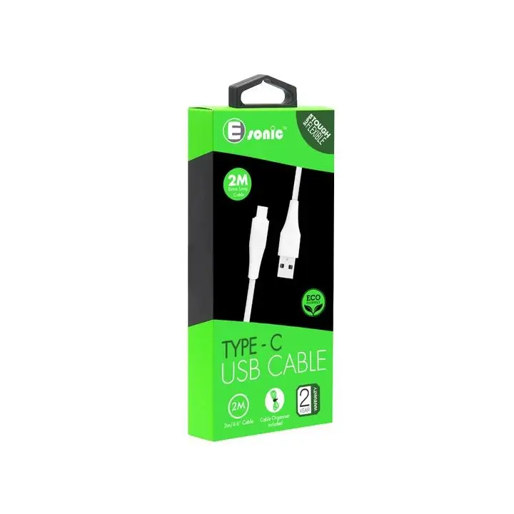 Premium Eco Type-C Cable – 2m(White)