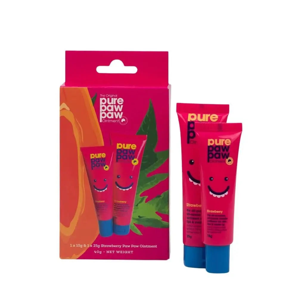 Pure Paw Paw duo set Strawberry 25g + 15g