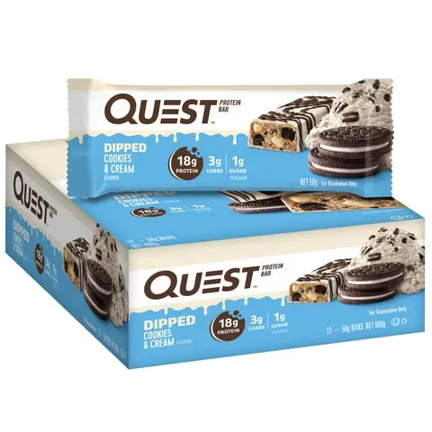 Quest Dipped Bar Cookies N Cream 50g