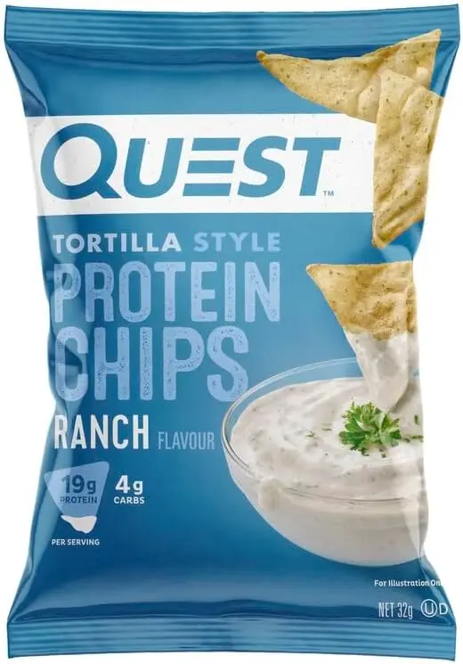 Quest Tortilla Protein Chips Ranch 32g