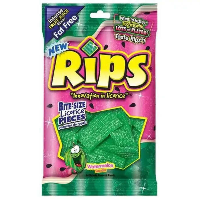 Rips Watermelon Licorice Bites 113g