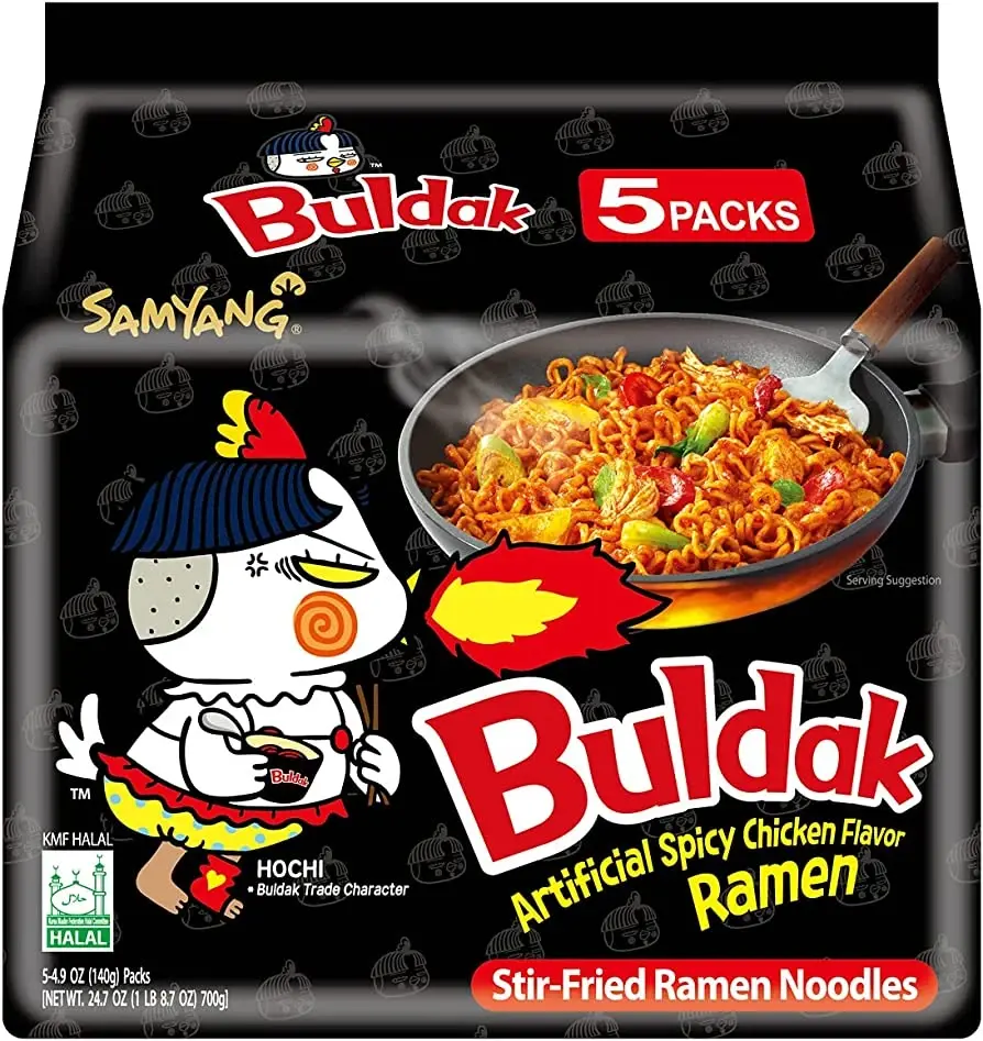 Samyang Buldak 5PK Hot Chicken Flavor Ramen 140g