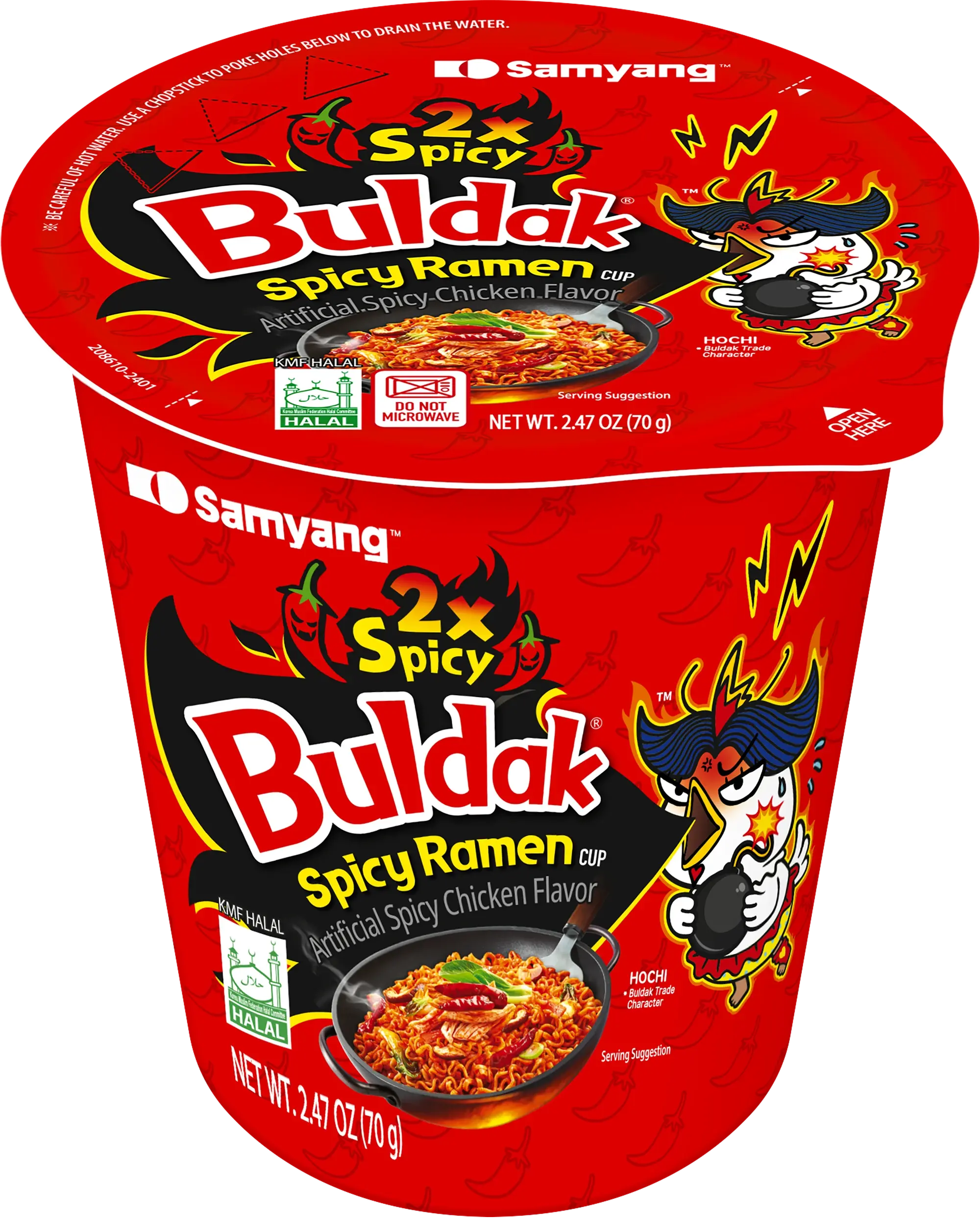 Samyang Buldak Hot Chicken 2X Spicy Cup Ramen 70g