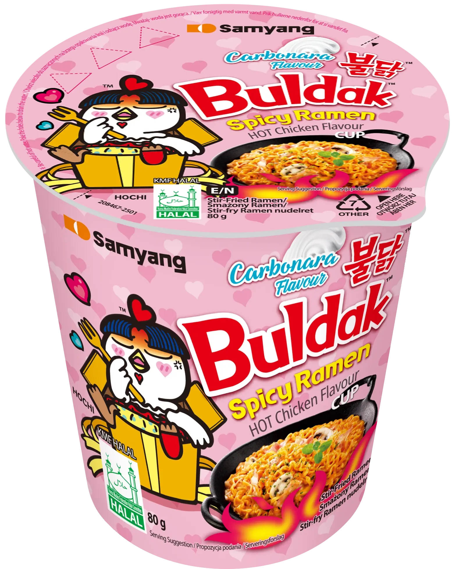 Samyang Buldak Hot Chicken Carbonara Cup Ramen 80g