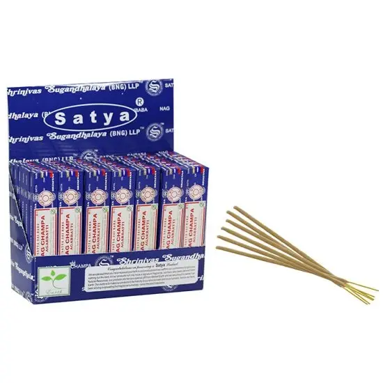 Satya Assorted Incense In Display – Nag Champa