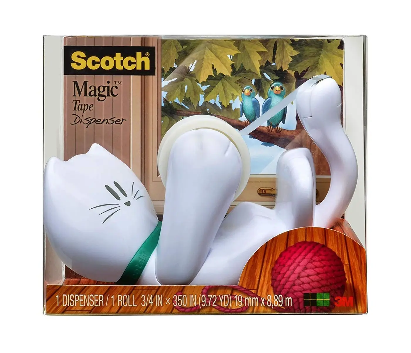 Scotch Magic Tape Dispenser and 5 Extra Tape Roll