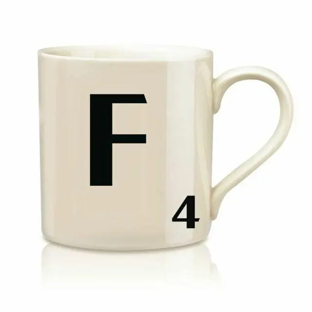 Scrabble Mugs F