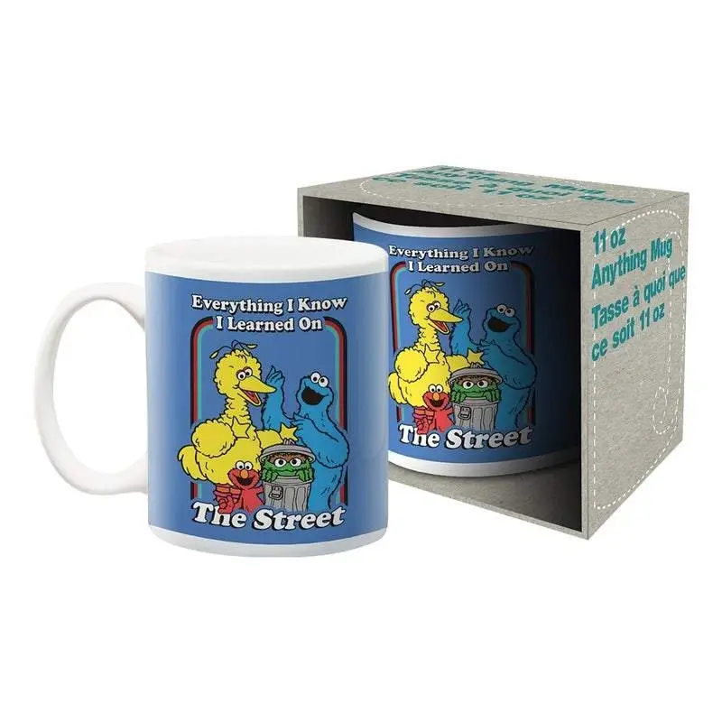 Sesame Street : ‘Everything I know’ Ceramic Mug