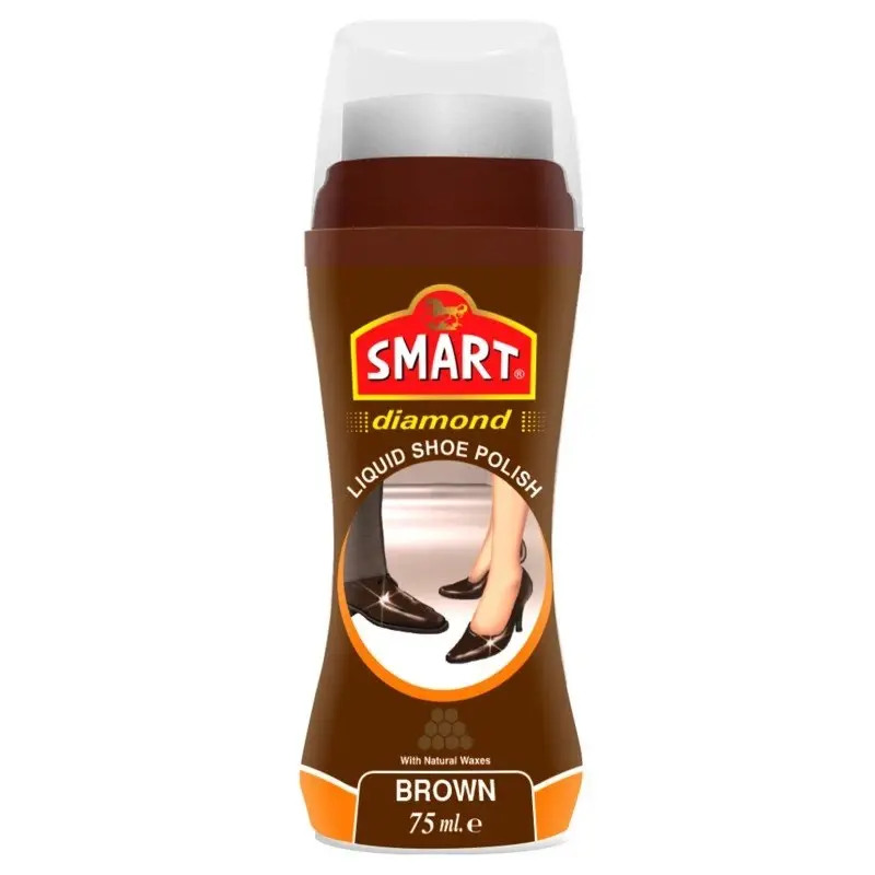 SMART Diamond Liquid Shoe Polish 75mL – Brown