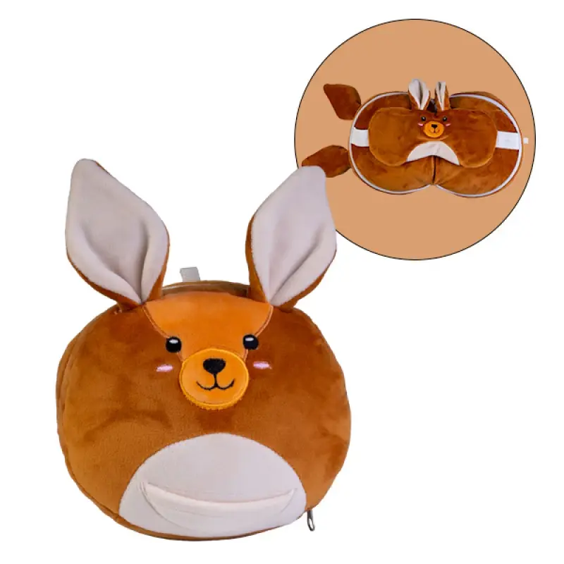 Smoosho’s Pals Travel Kangaroo Mask & Pillow