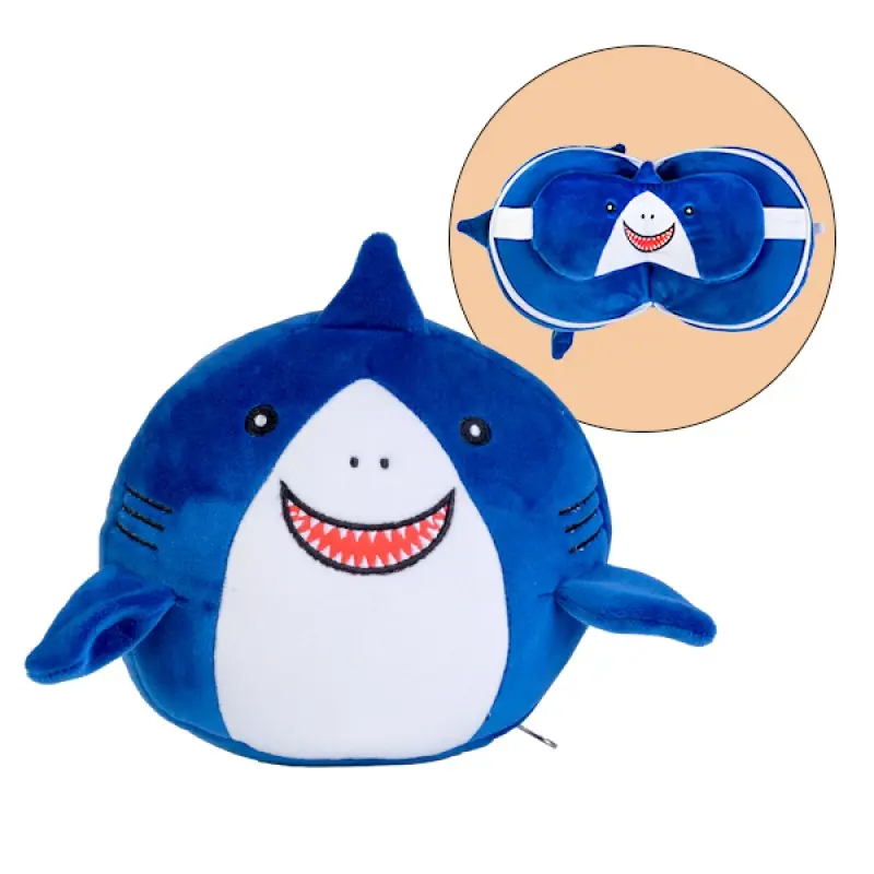 Smoosho’s Pals Travel Shark Mask & Pillow