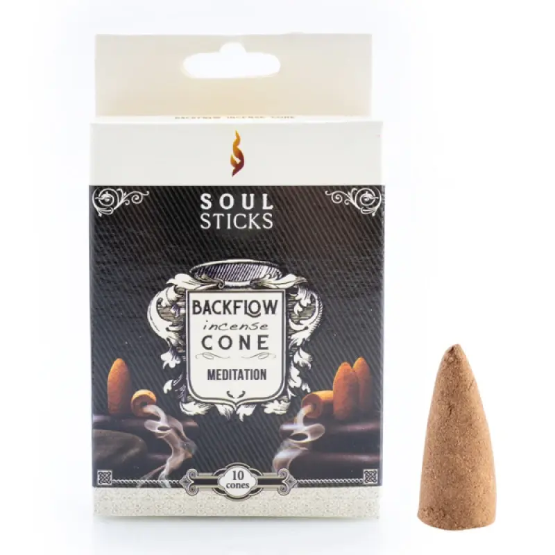 Soul Sticks Meditation Backflow Incense Cone – Set of 10